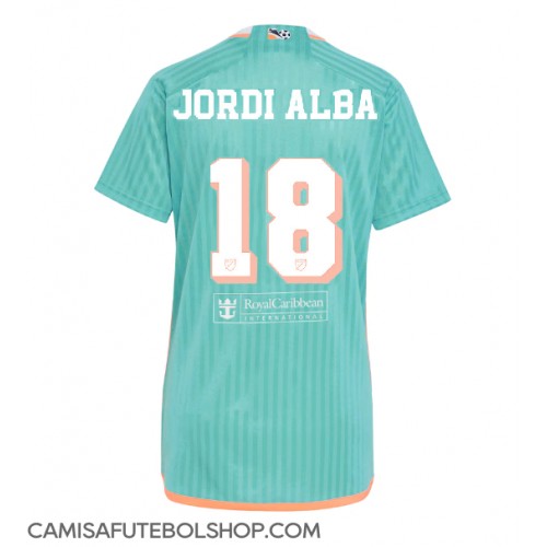 Camisa de time de futebol Inter Miami Jordi Alba #18 Replicas 3º Equipamento Feminina 2024-25 Manga Curta